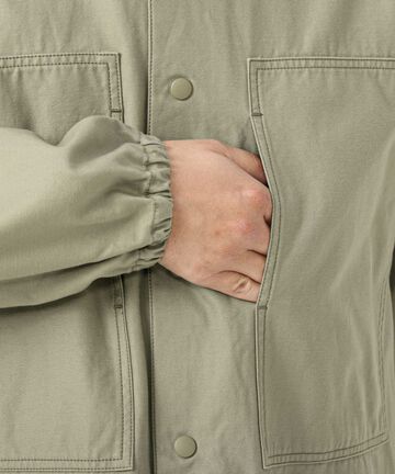 JJK1000M31 M43 VAT DYE BACK SATIN JACKET-OLIVE-XL,OLIVE, small image number 2