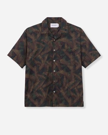 MMSS6000 CYCADS PATTERN S/S SHIRT,GREEN, small image number 5