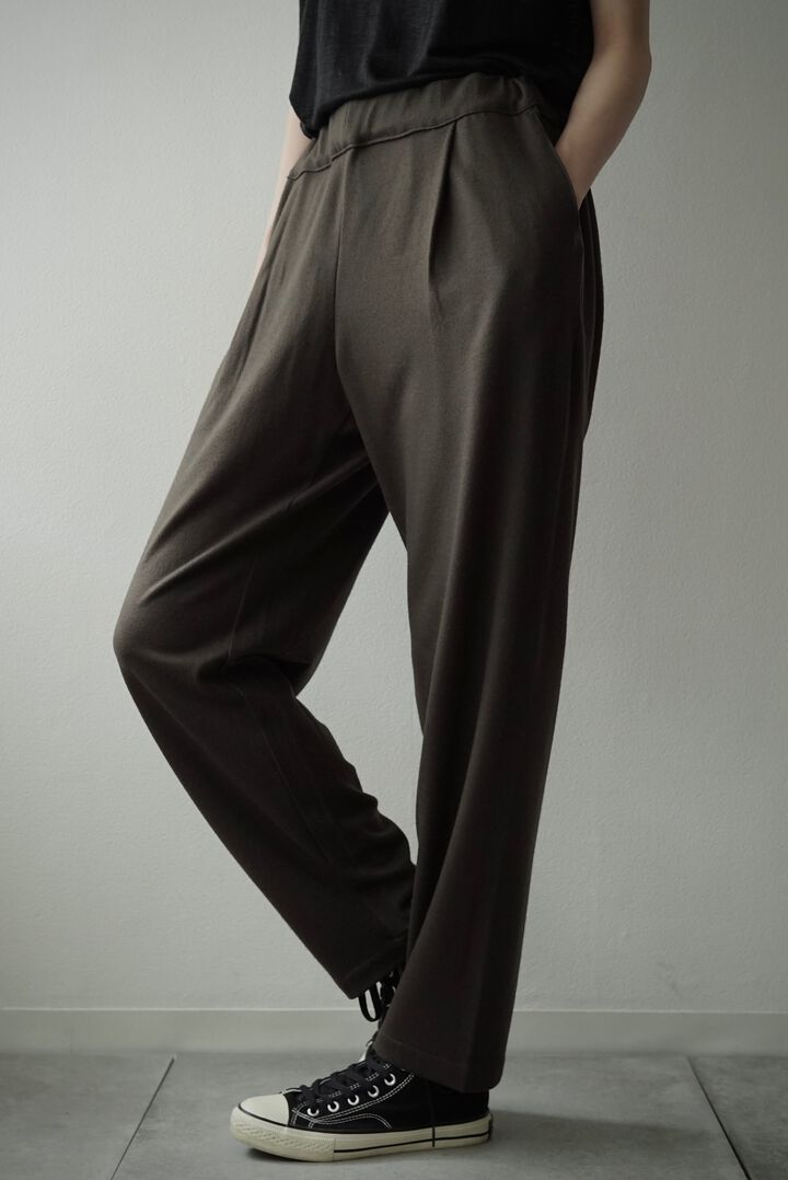 【CAPERTICA】CAP707PT23 Super140s Washable Wool MW_Jersey / Seamless Easy Pants,EBONY, medium image number 12