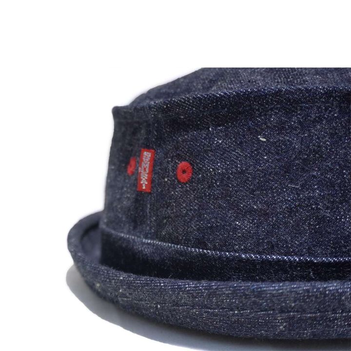 SJ401HT-15oz Denim Porkpie Hat,, medium image number 2