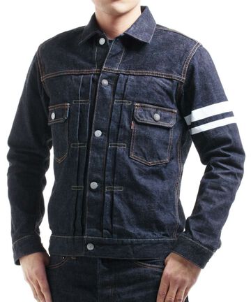 2105SP 15.7oz DOUBLE POCKET DENIM JACKET-One Washed-44,, small image number 0