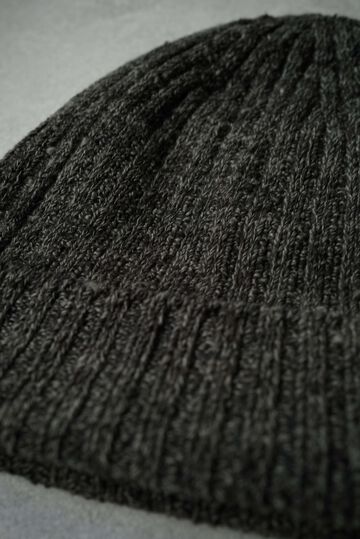 244AC16 Hand Spun Cotton / Knit Cap,CHARCOAL, small image number 5
