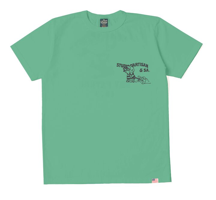 8212B US Cotton Print T-shirts,PURPLE, medium image number 6