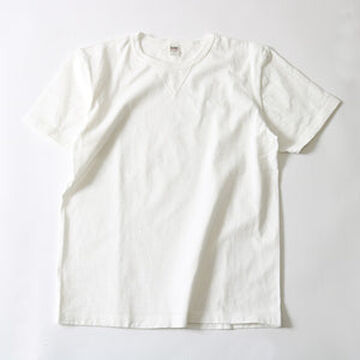BR-8145 Vintage V Gudget Short Sleeve T-shirts (6 COLORS)-IVORY- M,IVORY, small image number 2