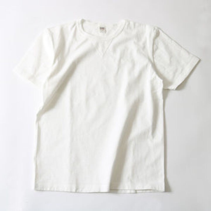 BR-8145 Vintage V Gudget Short Sleeve T-shirts (6 COLORS)-IVORY- M,IVORY, medium image number 2