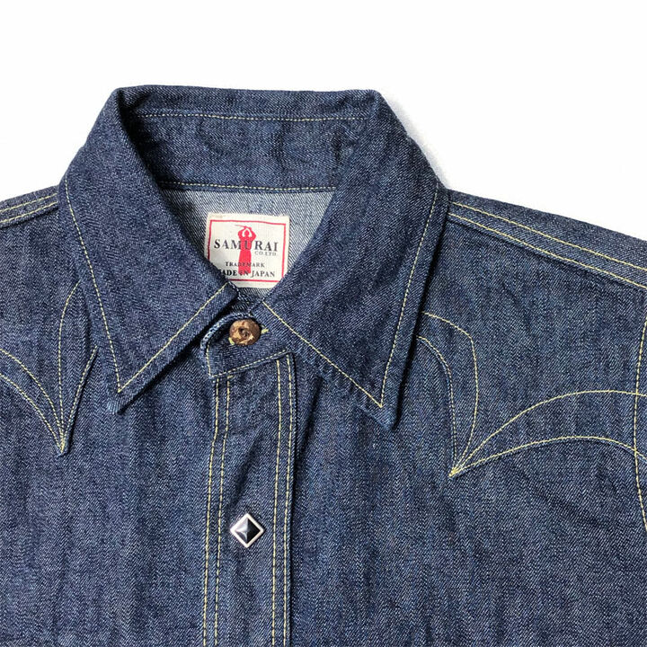 SWDL01 10oz Denim Western Shirts-XXXXL,, medium image number 5