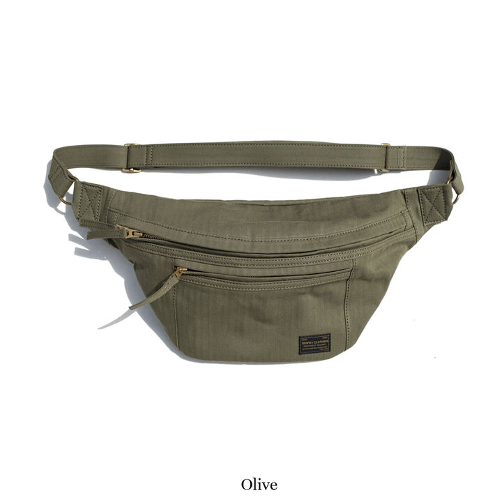 TR-B26 Day Trip Herring Born Twill Bag (BEIGE, OLIVE),, medium