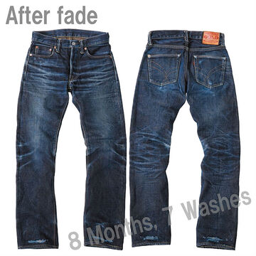 THE STRIKE GOLD SG2105 17oz tight Straight Jeans (&nbsp;Non Wash
 One Washed),, small image number 14