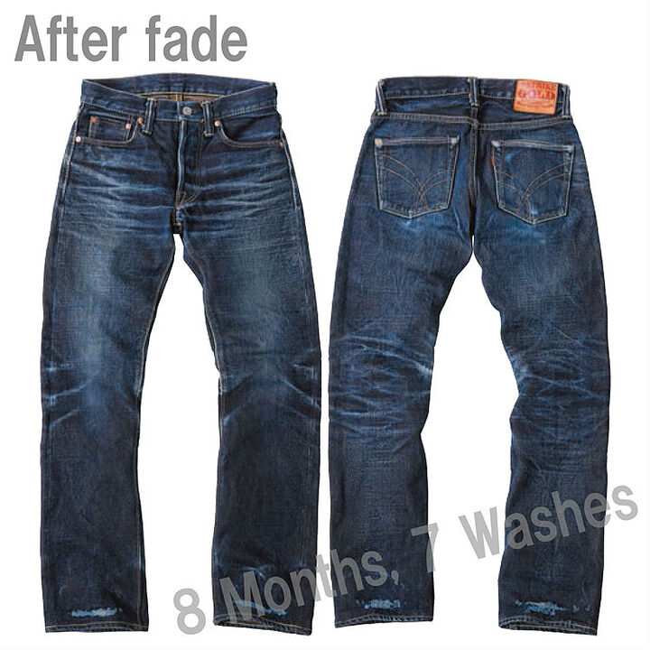 THE STRIKE GOLD SG2105 17oz tight Straight Jeans (&nbsp;Non Wash
 One Washed),, medium image number 14