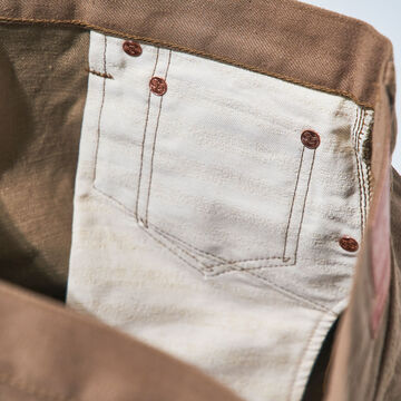 S310SP 15OZ JEANS SHORT PANTS (INDIGO, KHAKI),KHAKI, small image number 6