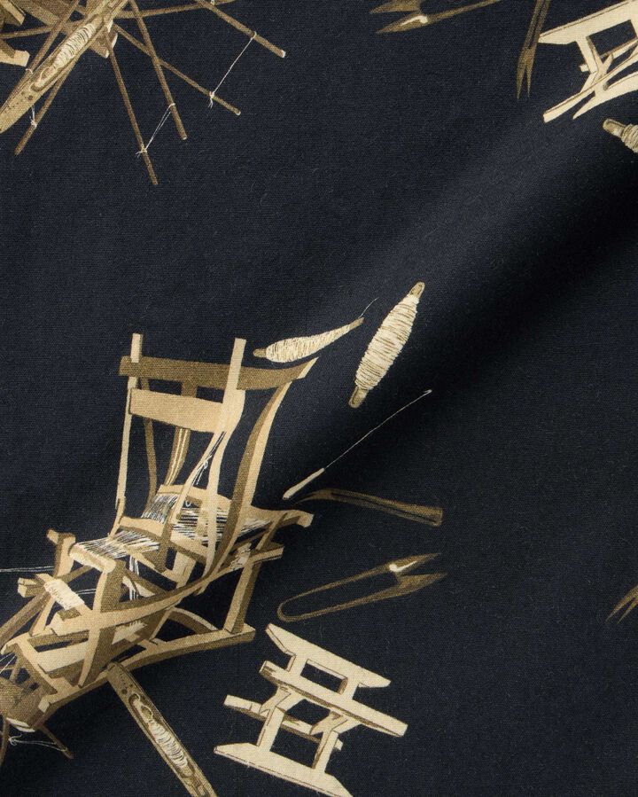 MMSS6004 COTTON/RAYON S/S SHIRT,BLACK, medium image number 5