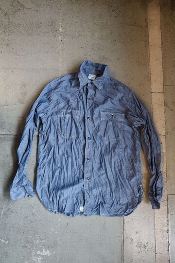 01-8270 RELAX FIT CHAMBRAY WORK SHIRT,, small image number 0