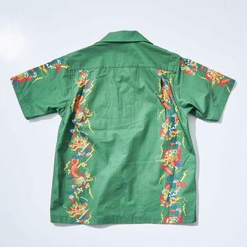 SSA24-01 Dragon Hawaiian Shirt,BLACK, small image number 6