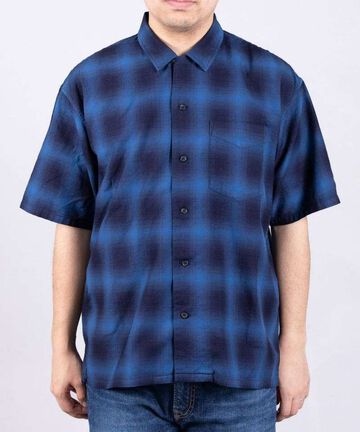 JBSS1004 CHECK SHORT SLEEVE T-SHIRT,INDIGO, small image number 3