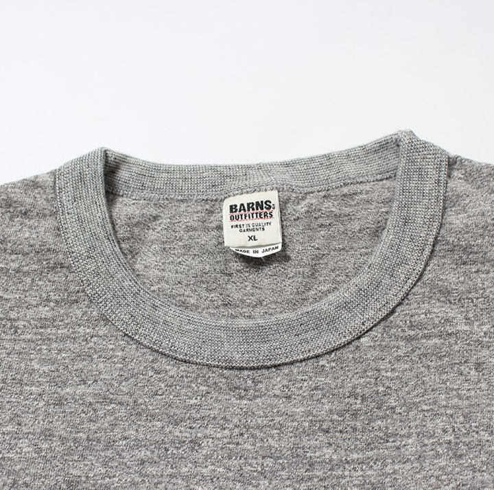 BR11000 Loop Wheel Crew Neck T-Shirt-WHITE-Ｍ,WHITE, medium image number 10