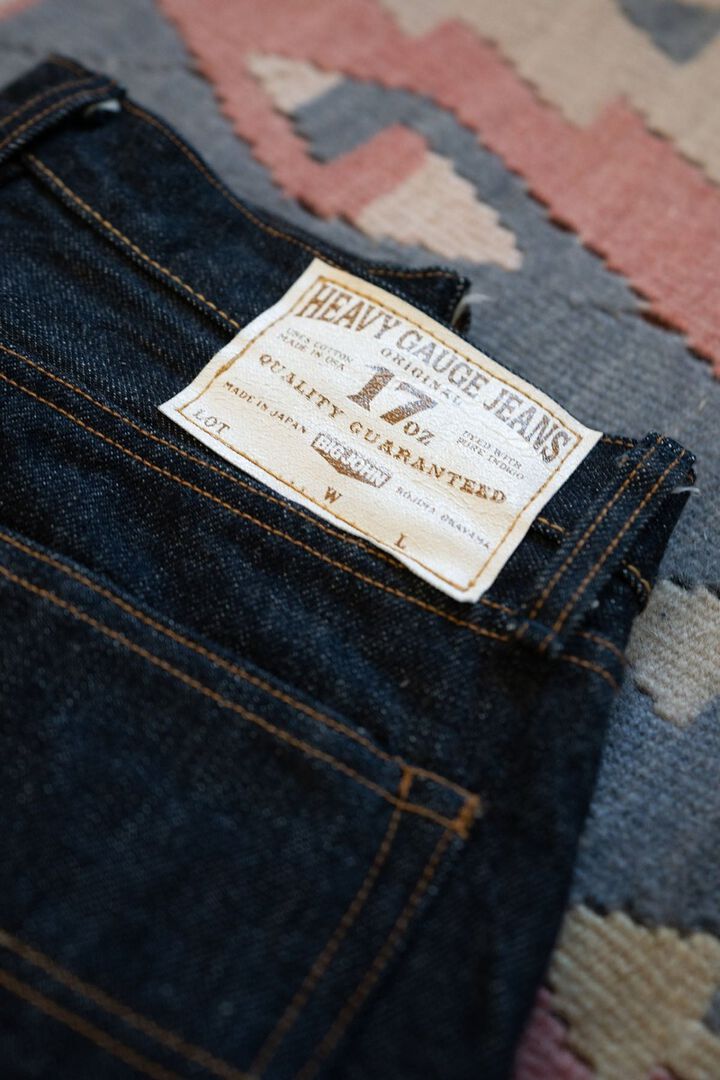 M1803 (001) 17oz Heavy Gauge Jeans / Straight-One Wash-29,, medium image number 7