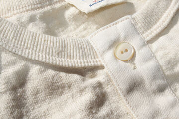SJST-SC02 "Samurai Cotton Project" Henley Neck T-Shirt,LIGHT KURI, small image number 8