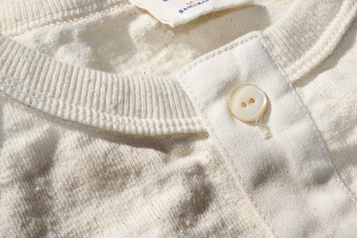 SJST-SC02 "Samurai Cotton Project" Henley Neck T-Shirt,LIGHT KURI, medium image number 8