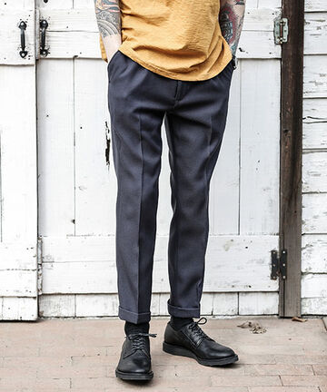 M-18102  / RETORO POLYESTER TWILL / ONE PLEATS STA-PREST TAPERED PANTS,BROWN, small image number 26