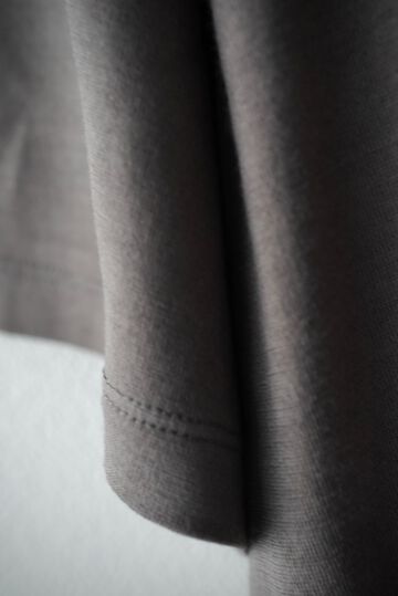 【CAPERTICA】CAP711CS26 Super140s Washable Wool Jersey / S140 Wool Tee,CHESTNUT, small image number 5