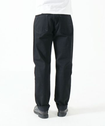 J414 14oz Classic Straight Model Black Denim Selvedge	-One Wash-28,, small image number 3