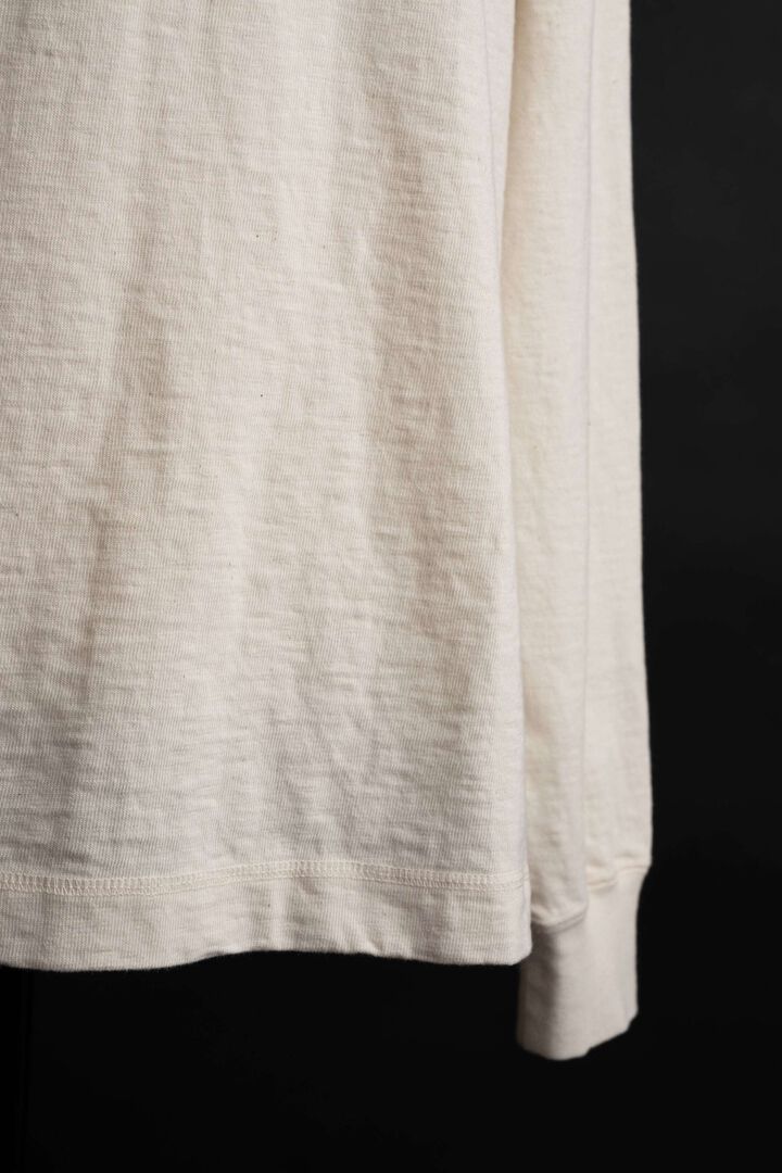 MTE014 LONG SLEEVE HENRY NECK T-SHIRT,NATURAL, medium image number 4