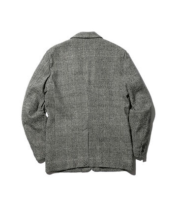 M-18345 C / W GLENCHECK / ROLLING DOWN 3B NOTCHED LAPEL JACKET (3 COLORS),LT GRAY, small image number 2