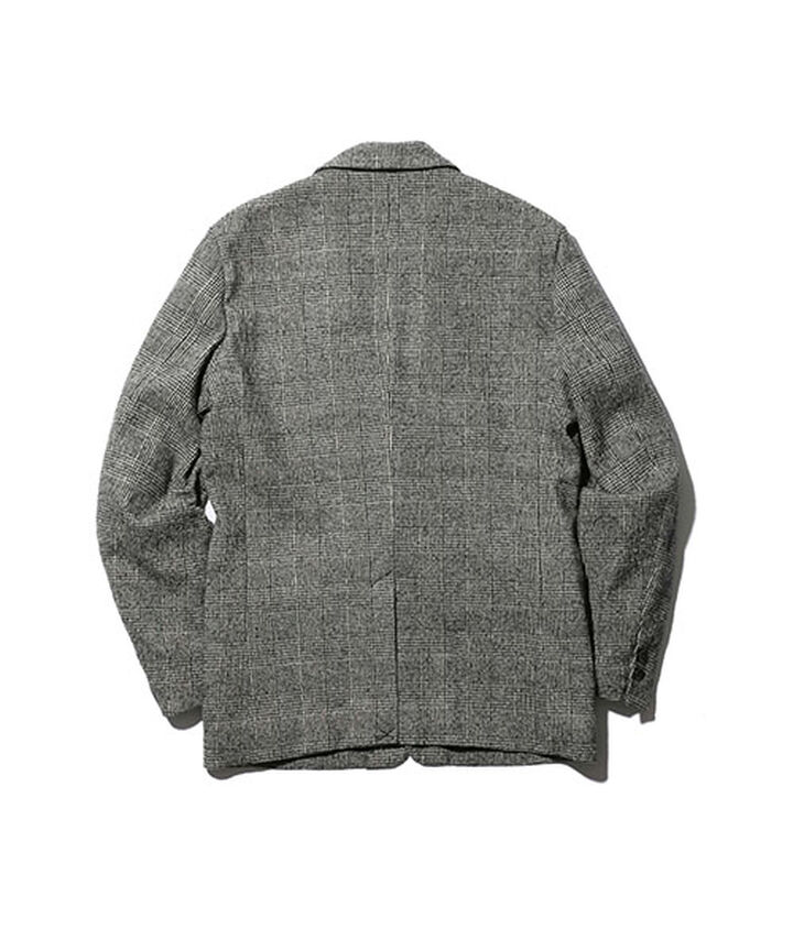 M-18345 C / W GLENCHECK / ROLLING DOWN 3B NOTCHED LAPEL JACKET (3 COLORS),LT GRAY, medium image number 2