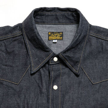 BURGUS PLUS - 8oz Denim Western Shirt - HBP-301WS-L,, small image number 2