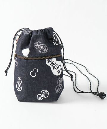 MZBG0039 11.5OZ Denim Drawstring Bag,INDIGO, small image number 0