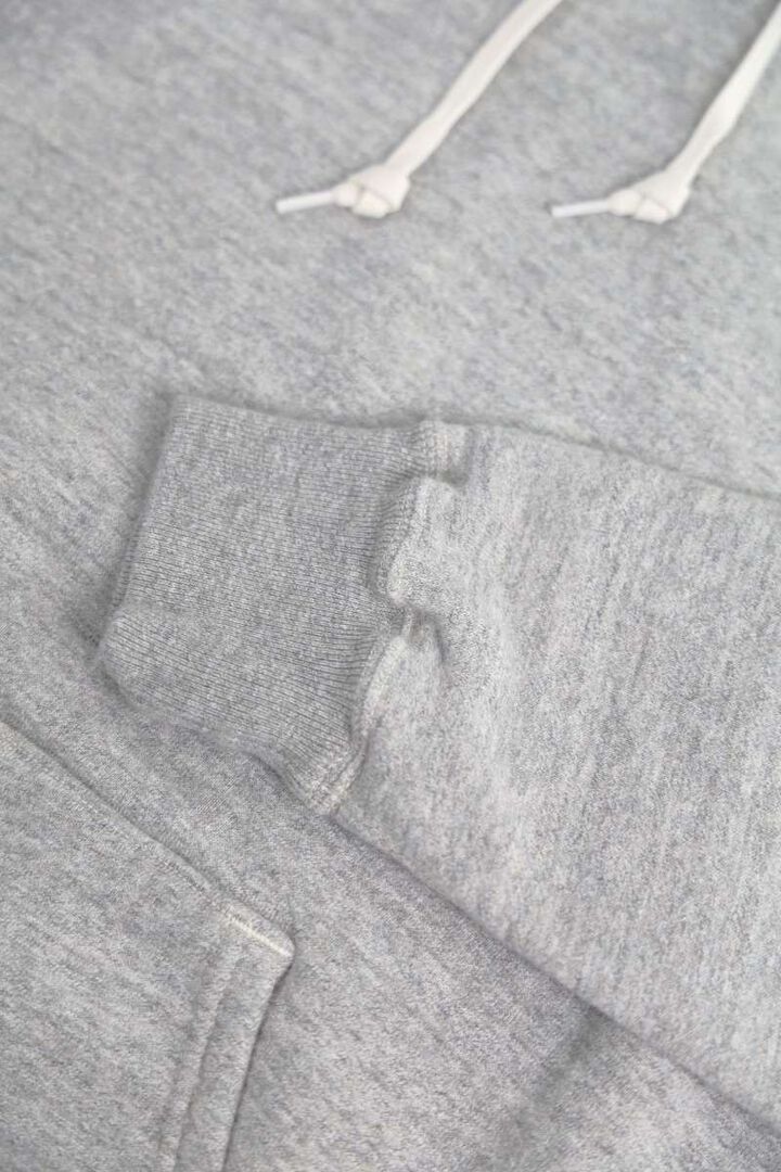 03-0016 LOOP WHEEL HOODED SWEAT SHIRT 64HEATHER GRAY,, medium image number 4