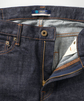 J204 CIRCLE 12.5oz African cotton vintage Selvedge tapered (One washed),, small image number 4