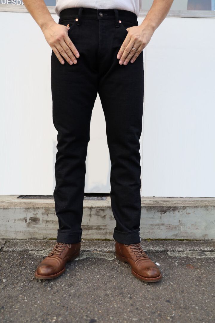 DM-009 Studio D'Artisan x Denimio Collab Black Denim Relax Tapered-One Wash-31,, medium image number 0