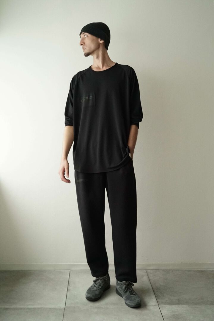 【vleed prologue】VL-005 Multi High Function Double Knit / Taperd Easy Pants,SUMIKURO x BLACK, medium image number 2