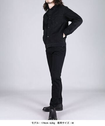 MXGJ1108 BLACK x BLACK DOUBLE POCKET JACKET,BLACK, small image number 7