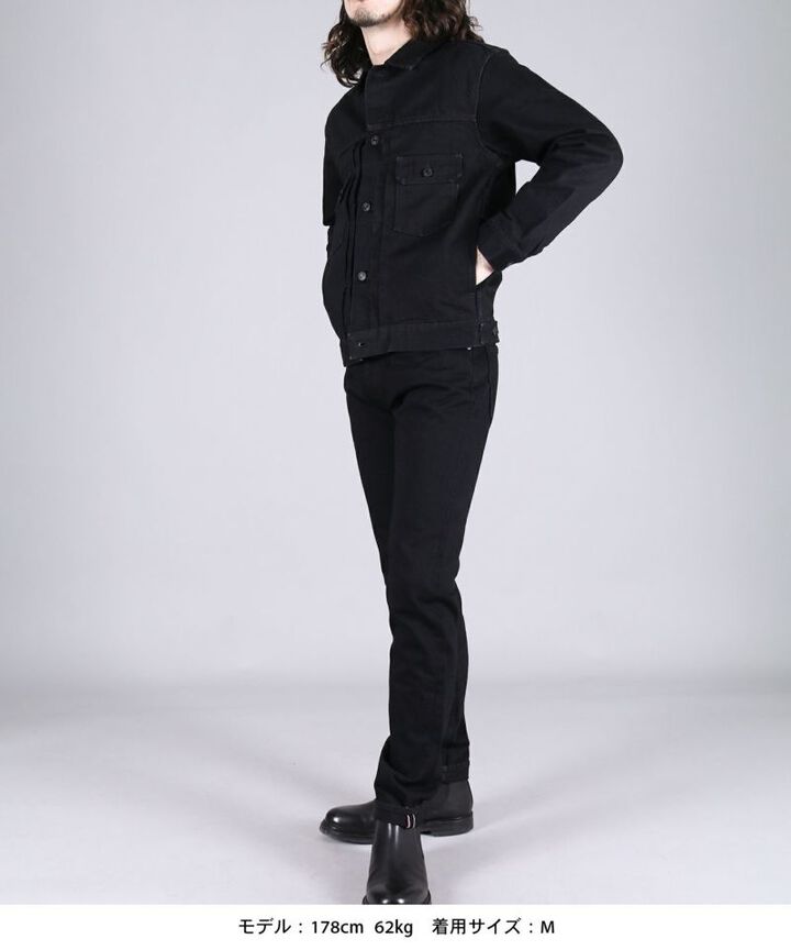 MXGJ1108 BLACK x BLACK DOUBLE POCKET JACKET,BLACK, medium image number 7