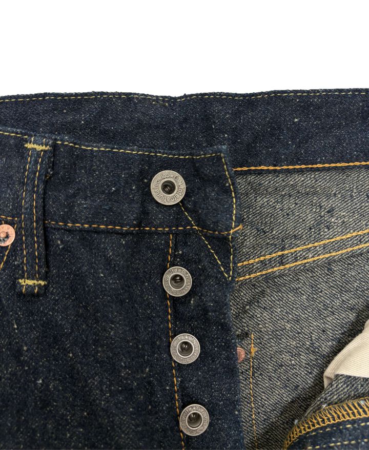 ONI288CCD-GOLV 15oz Crushed Concrete Denim Weft: Grayish Olive Kabuki Selvedge Regular Straight,, medium image number 4