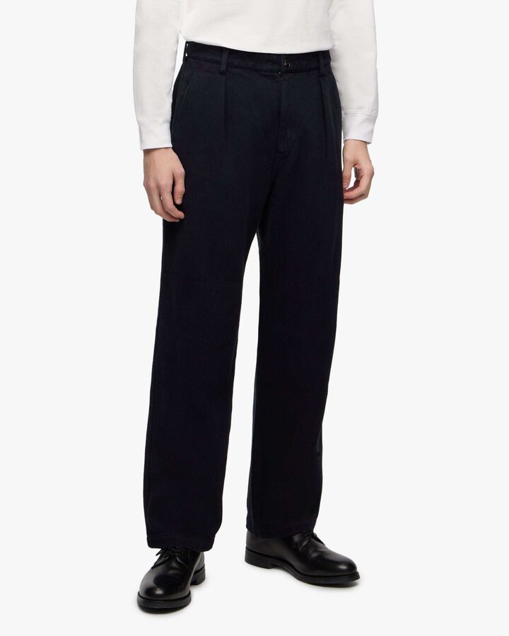 MMPT6008 SASHIKO PANTS-OVERDYE,INDIGO, medium image number 1