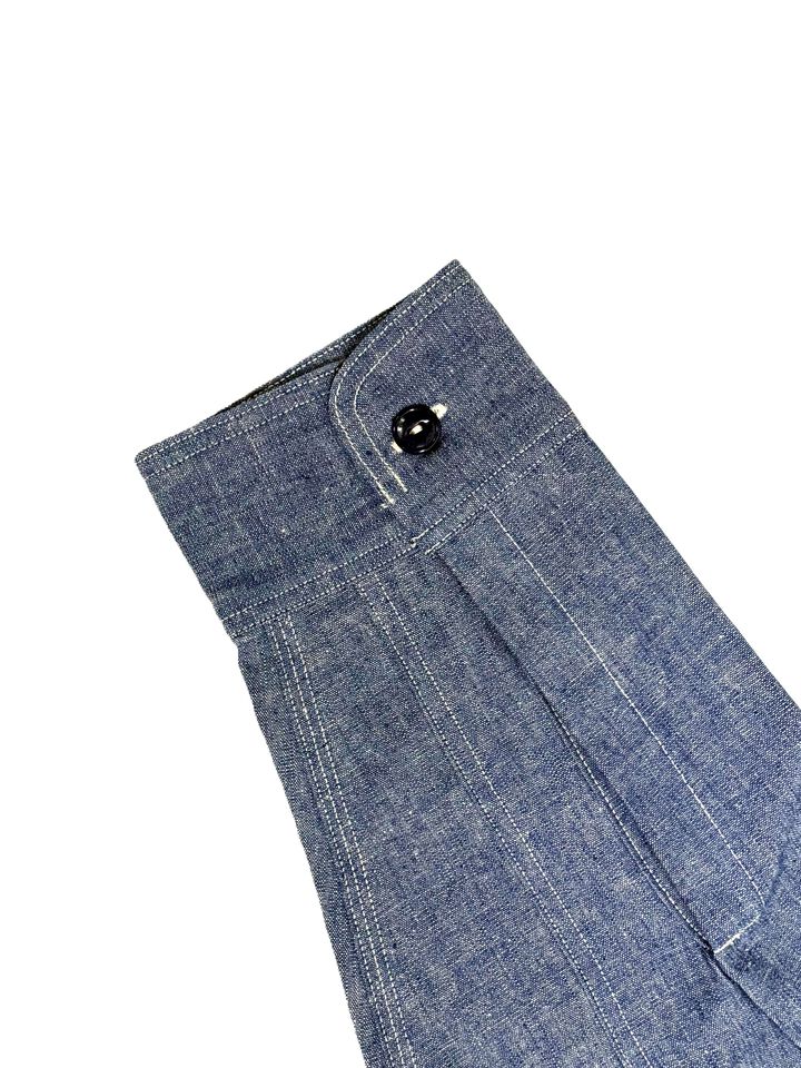 Lot 240 TRIPLE STICH CHAMBRAY SHIRTS NON WASH,SAX, medium image number 7