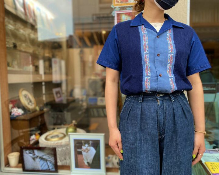GZ-ITLS-0407 Italian Collar S/S Shirts D.ID-LIGHT INDIGO-4L,LIGHT INDIGO, medium image number 10