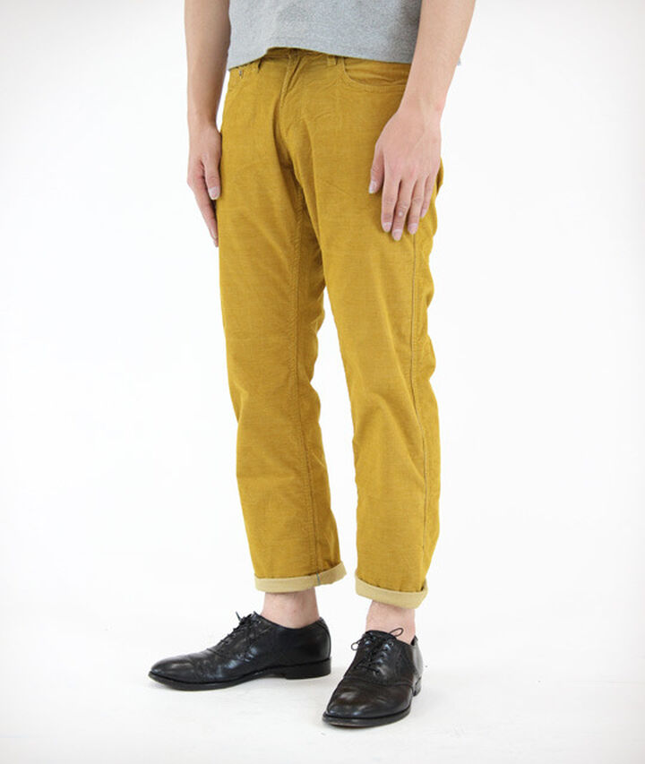 JB2101 TC CORDUROY ANKLE CUT SLIM STRETCH (Mustard),, medium image number 9