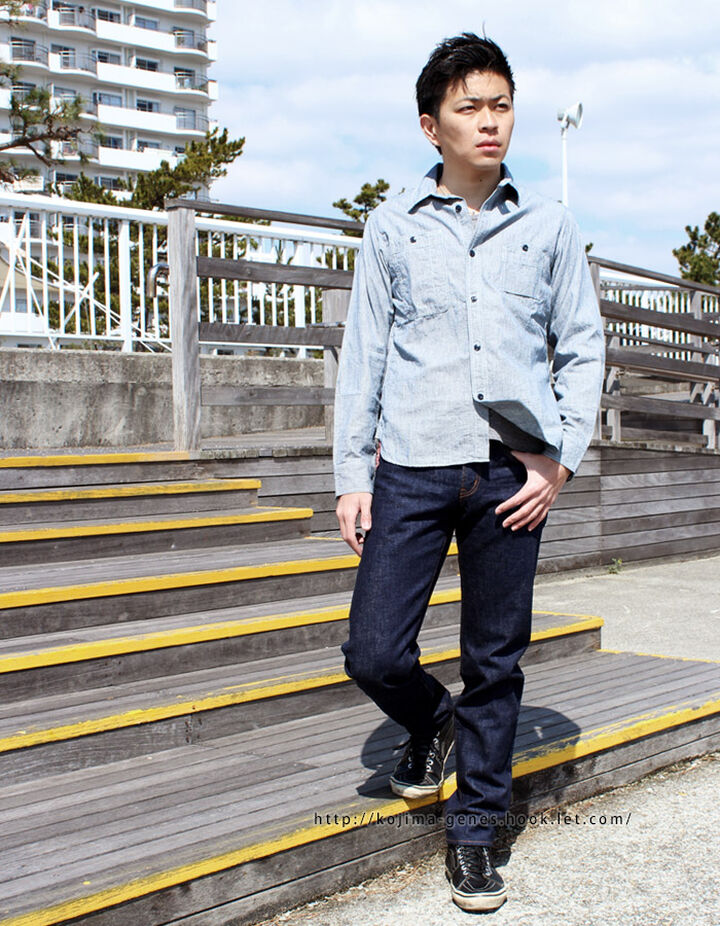 KOJIMA GENES rnb102s 15oz セルビッチスリムデニム,, medium image number 2