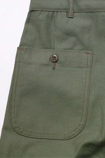 Lot 225 BACK SATIN BAKER PANTS,OLIVE DRAB, small image number 4