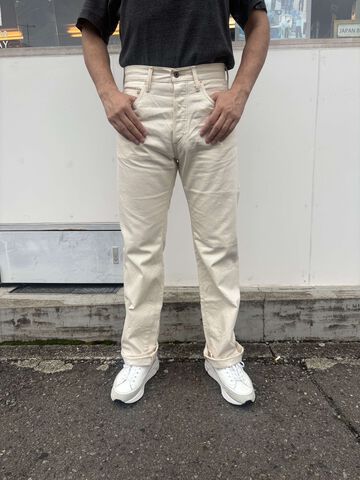 ONI271-ECRU 12.4oz Organic Cotton Selvedge Denim Just Right Straight,, small image number 0
