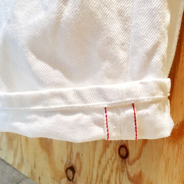 185-0000WAC TYPE 185 REGULAR TAPERED WHITE DENIM (ONE WASH),, small image number 3