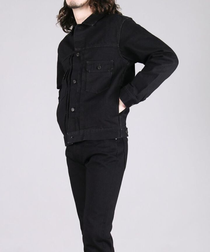 MXGJ1108 BLACK x BLACK DOUBLE POCKET JACKET,BLACK, medium image number 3