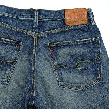 15OZ Standard Selvedge Denim Btton fly Straight Jeans,, small image number 3