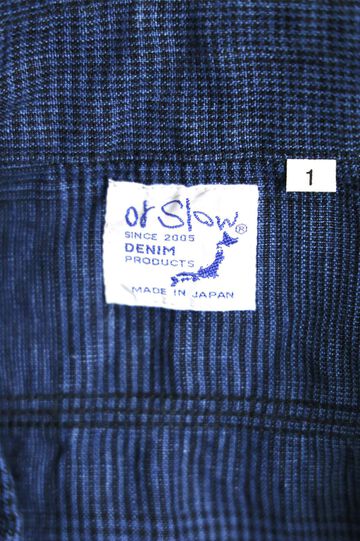 01-8068 INDIGO LINEN WORK SHIRT (101 INDIGO CHECK),, small image number 3
