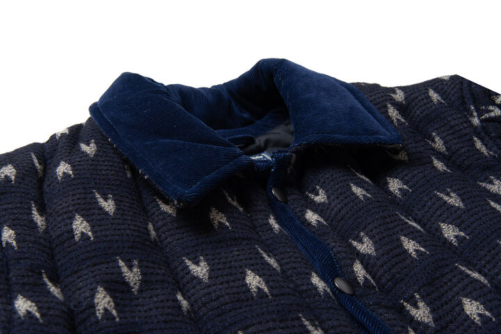 4597 Arrow Kasuri Indigo Sashiko Jacket,INDIGO, medium image number 8