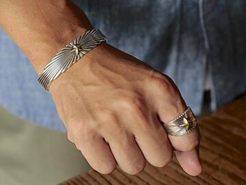 15AH-330 Starlight Bangle -Silver-,, small image number 7